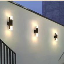 10 Вт светодиодный настенный светильник с двойной головкой вверх и вниз наружное водонепроницаемое наружное освещение пейзаж садовый парк община вилла садовый свет