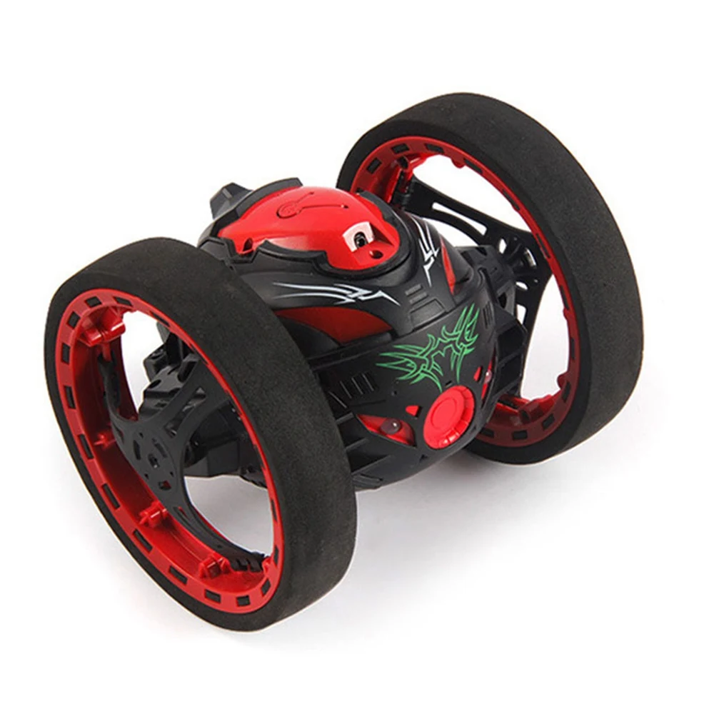 6PCS Remote Control Mini Cars Bounce Car 2.4GHz RC Car with Flexible Wheels Rotation Remote Control Robot Car Toys for Gift