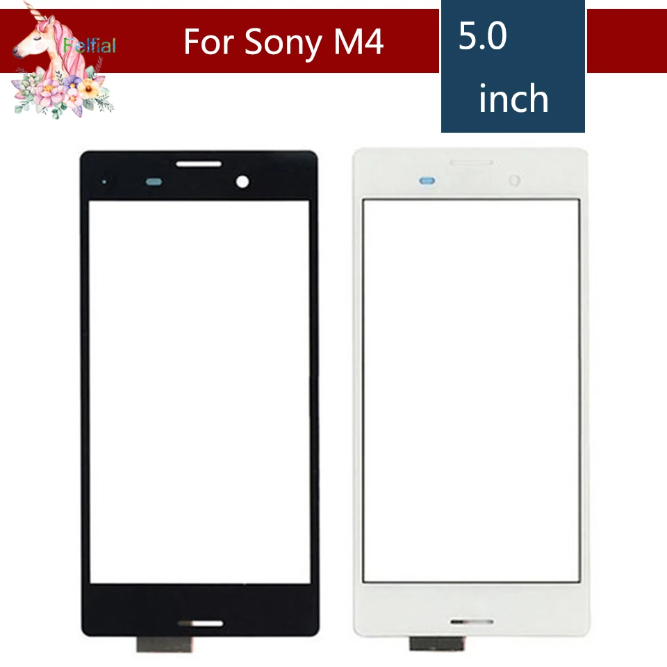10 шт./лот 5," для Sony Xperia M4 Aqua E2303 E2333 E2353 ЖК-дисплей Сенсорный экран планшета Сенсор внешний Стекло объектив Панель Замена
