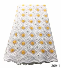 2019 White Wedding African lace fabrics Wholesale Cheap bridal Milk Silk net lace for wedding hair french lace fabrics 209