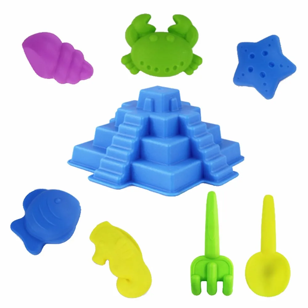 8Pcs Kids Beach Sand Toy Tool Set Models Sandbeach Tools Outdoor Play
