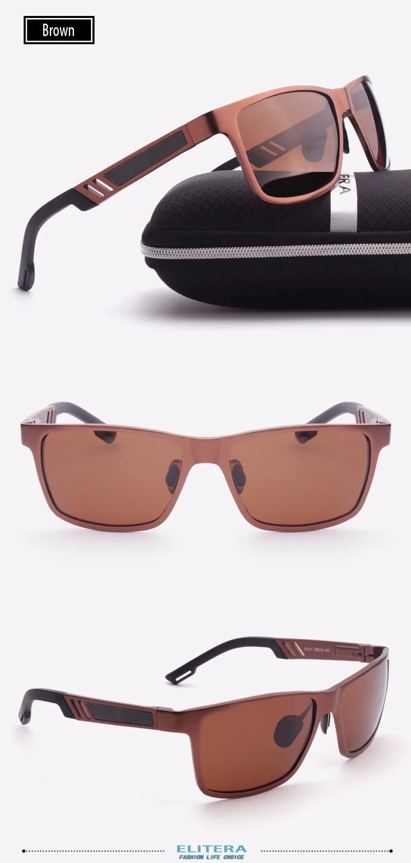 ELITERA, алюминиевые, магнетические, поляризационные, мужские солнцезащитные очки для спорта, вождения, на открытом воздухе, очки oculos de sol 6560