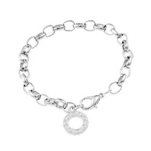 1 шт. браслет на запястье с застежками Омаров, модный круглый металлический Шарм, ювелирные изделия, звенья цепи, браслеты для женщин, 18-23 см