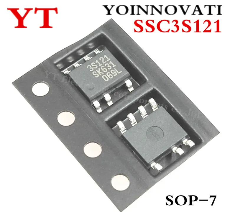 10 шт./лот SSC3S121 SSC3S121-TL 3S121 SOP7 IC лучшего качества | Электронные компоненты и