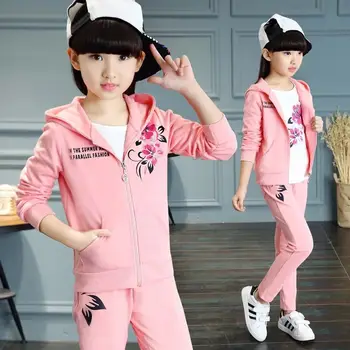 

Children's Wear Girls Suit 2019 New Clothes Spring and Autumn Three-piece Set