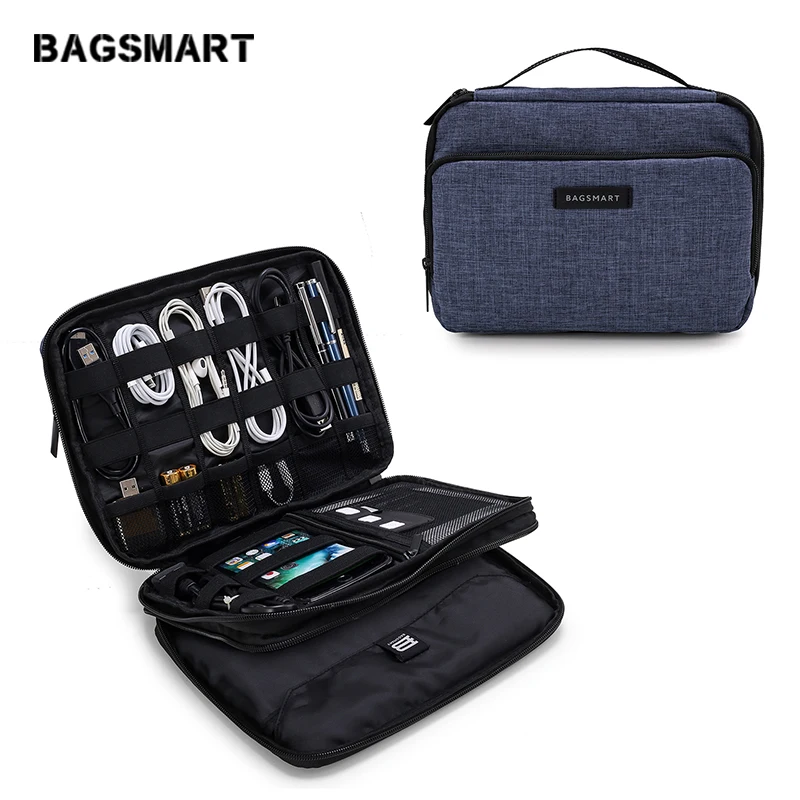 Hot Sale Layer Travel Electronics Accessories Bag Waterproof Cable Organizer Bag Large Capacity ...