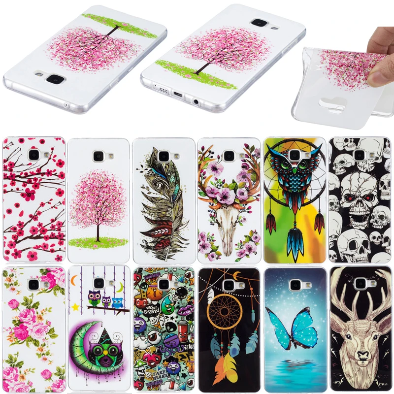 

2Pcs For Samsung A5 2016 A510f Case Luminous Animal Flower Soft Silicone TPU Back Cover Case for Samsung Galaxy A5 2016 A510