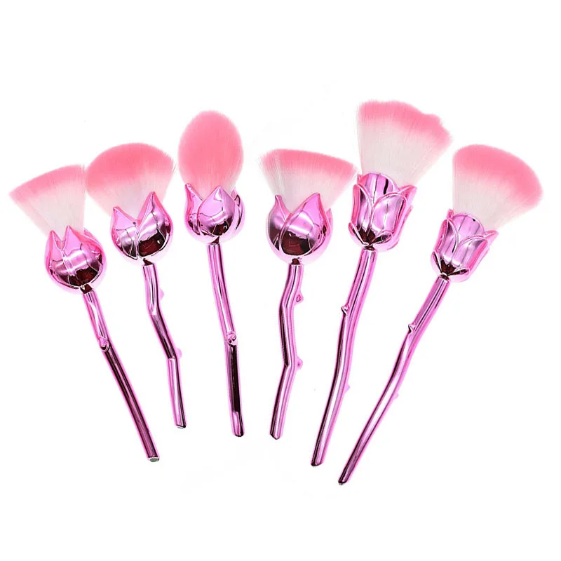 Sdreefge 1/6 pcs набор кистей для макияжа 3 цвета профессионального визажиста Румяна