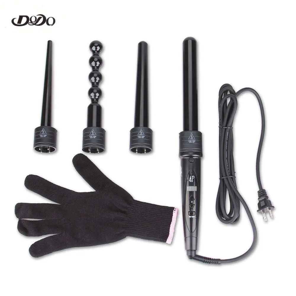 

DODO Professional Hair Curling Iron 4 In 1 LCD Multi-Function Ceramic Artifacts Curling Iron Hair Styling Tool EU/US Plug