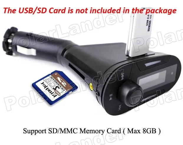 Car Kit MP3 mucsic плеер с USB SD MMC Дистанционное управление Беспроводной fm-передатчик модулятор 3 цвета для варианта