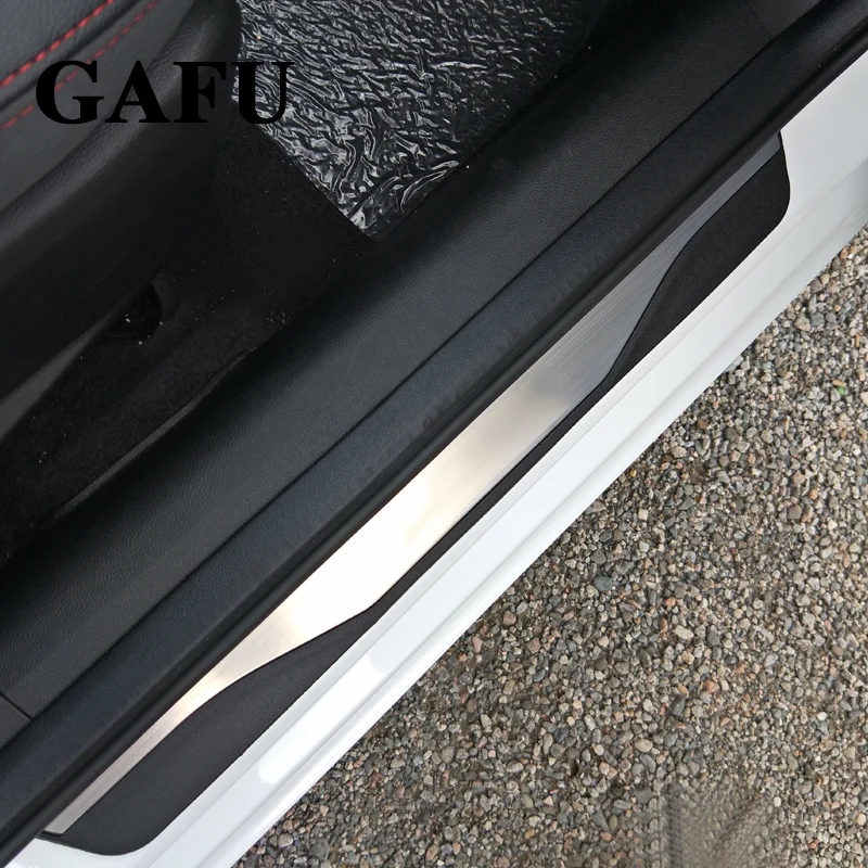 Для kia stonic нержавеющие двери и подоконники защита для тарелок аксессуары для стайлинга автомобилей 4 шт