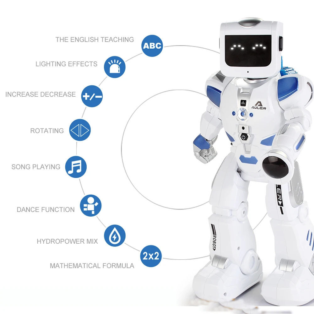 Интеллектуальный робот с дистанционным управлением Альфа умный гидроэлектрический робот-гибрид Радиоуправляемый электронный программирующий Поющий танцующий робот для детей