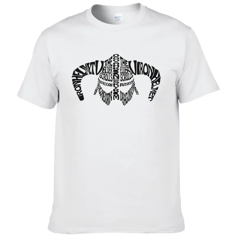 

Creative Design The Elder Scrolls Men's T shirt Game Skyrim 3D Printed T-shirts Casual Anime Clothing fashion shirt #195