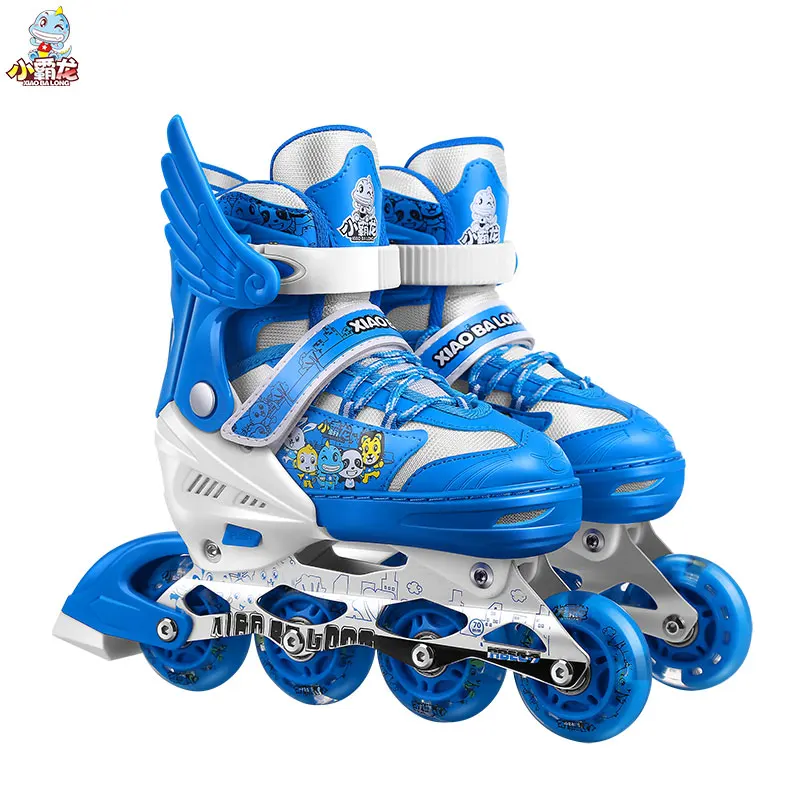 

Inline Skate Shoes 3 Colors Kids Roller Skating Size Adjustable Skates with Wheels Patines for Children