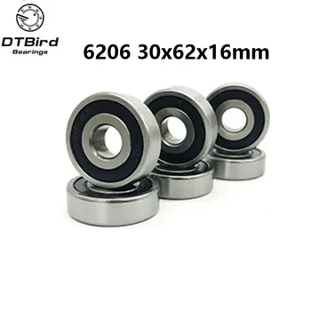 

1Pcs 6206-2RS 6206RS hybrid ceramic ball Deep Groove Ball Bearings 30 x 62 x 16mm Free shipping High Quality