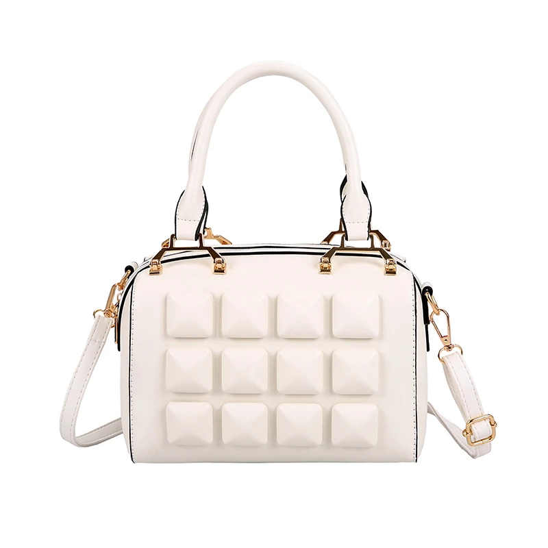 Роскошные сумки женские дизайнерские Сумки из искусственной кожи с цепочкой Boston сумки на плечо вечерние сумки через плечо для женщин сумки - Цвет: Белый