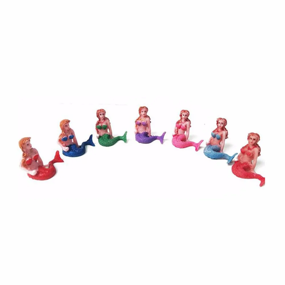 2020 Nicrew New Resin The Little Mermaid Fish Tank Aquarium