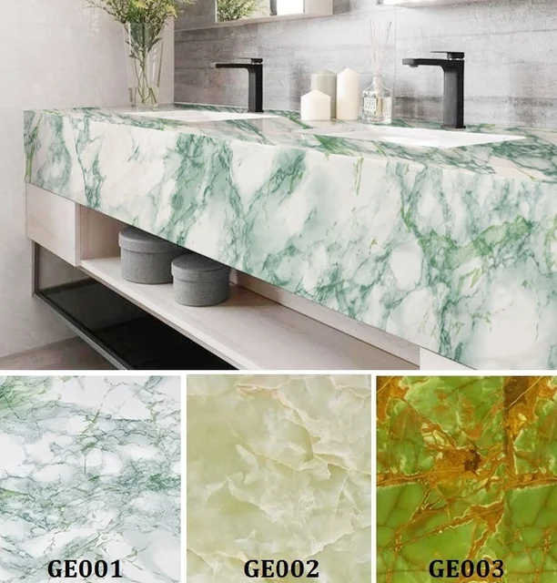 green marble self adhesive wallpaper furniture tiles kitchen