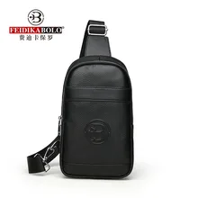 FEIDIKABOLO кожаный груди мешок Бутик для мужчин сумка Лето Большой ёмкость путешествия сумки на плечо Прямая