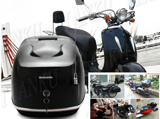 Универсальный мотоцикл матовый черный Жесткий Хвост Коробка для хранения багажник для уличного велосипеда спортивный велосипед чоппер индивидуальные круизеры велосипед ATV