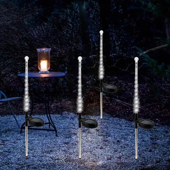 

2 Pcs Solar Power Meteor Rain LED Light Romantic String Lamp for Gardens Shopping malls Lamps CLH@8