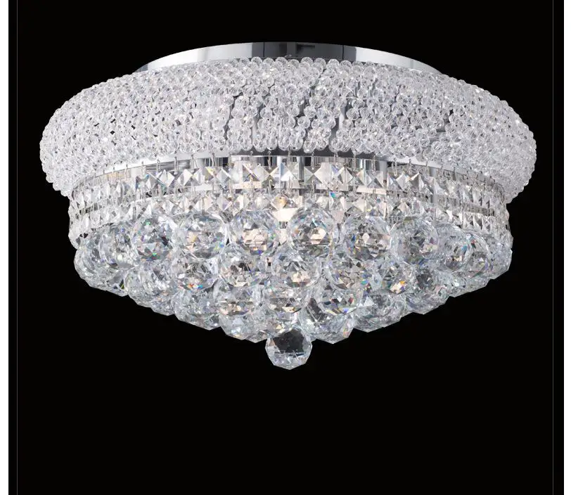 Free Shipping D360mm K9 Crystal Ceiling Lamp Chrome Light Ceiling Lamp Chrome Light