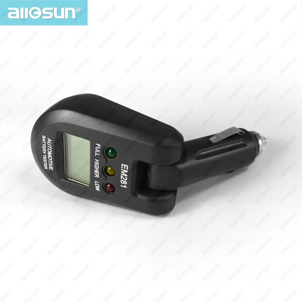 Mini 12V-24V Automotive Battery Tester LCD Bar Indication Battery Load Tester Electrical Analyzer all-sun EM281