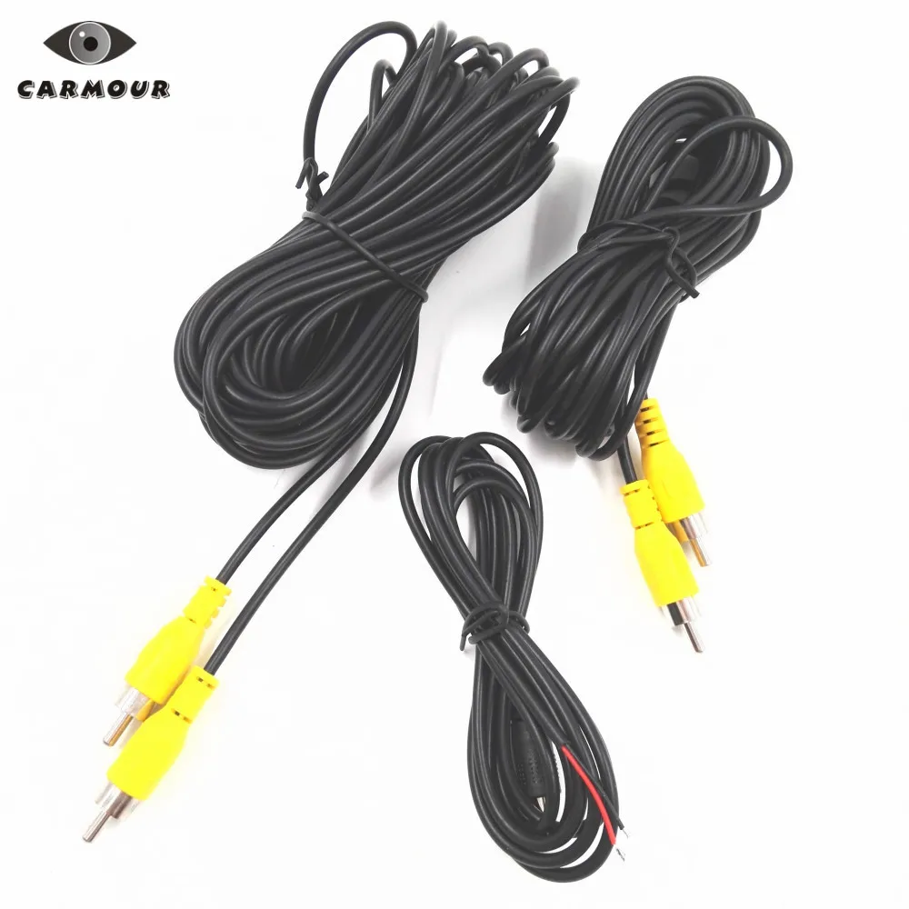 CARMOUR 1PCS Video Cable 6M 10M for Car Backup Rearview Camera Power