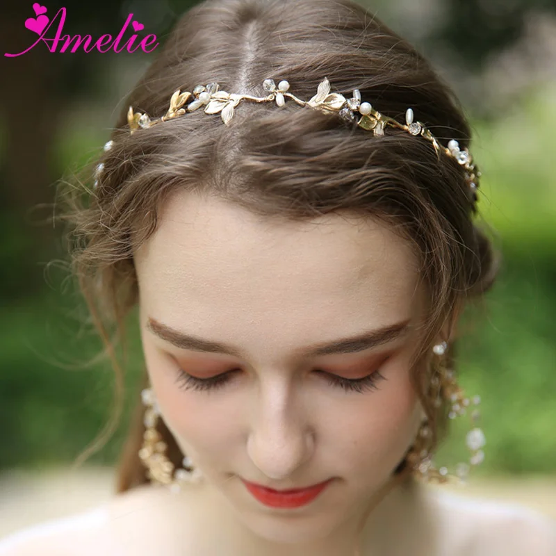 Women Jewelry Hair Accessories Gold Leaf Bridal Hair Vine Wedding