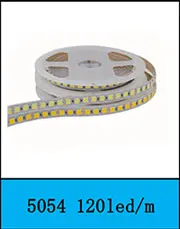 Супер яркий двойной ряд 5050 SMD 600 Светодиодные ленты DC12V-Водонепроницаемые гибкие Light 120 светодиодный s/m, 5 м/лот белый теплый белый RGB