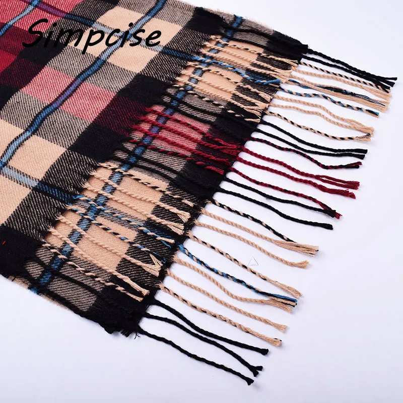 Plaid men scarf winter fashion scarves scarf soft warm  Pashimina cashmere Tartan scarves A3A17523 men's scarves