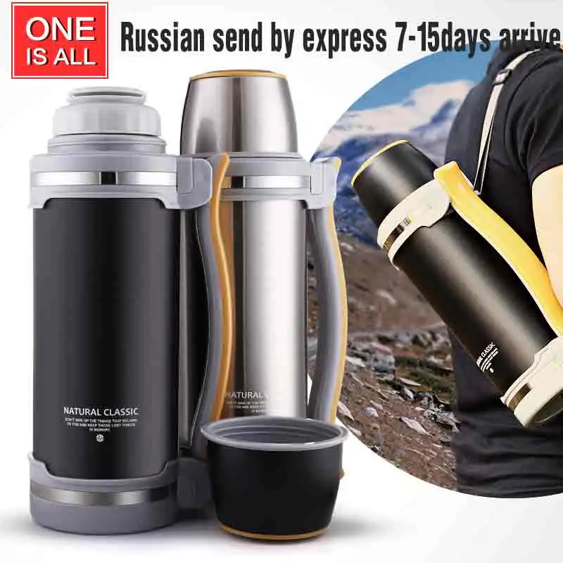 2000ML Stainless Steel Thermos Kettle Insulation Bottle Vacuum Flask