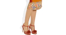 Rot Hochzeit Schuhe Sommer Sandalen 2015 Rot Plus Größe Sandale Homme T Strap Öffnen Seite Dünnen High Heels Neu Kommen Günstige Modest