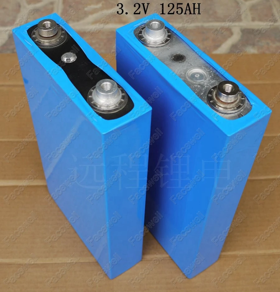 

4pc foxell large capacity 3.2V 125AH lifepo4 cell 120ah high drain lithium battery for golf cart bus EV power tools diy solar
