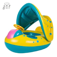 Детское кольцо для плавания с рогом детская лодка для плавания детская надувной плавательный круг тент яхты
