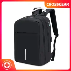 Легкий рюкзак для ноутбука USB порты и разъёмы водостойкий 15,6 дюймов Бизнес Тонкий Back Pack дорожная сумка