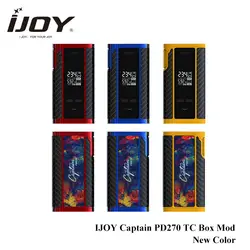 Новый Цвет Оригинал IJOY капитан PD270 TC поле mod 234 Вт ni/ti/ss ТК mod с IJOY 20700 Батарея электронная сигарета поле mod