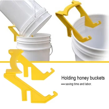 

1 Pcs Beekeeping Tools Cooked Plastic Honey Bucket Support Frame Shake Honey Barrel Shelf Beekeeper Supplies
