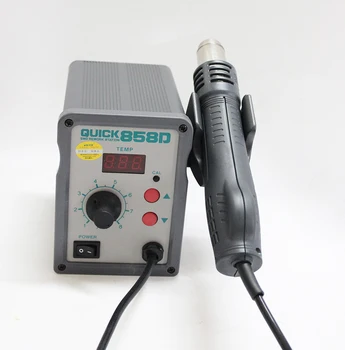 Best 220V 858D Hot Air Station Soldering Iron LED Digital Heat Gun Soldering Iron Welding Repair Heat Gun Desoldering Stations