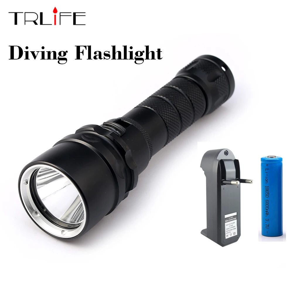 

L2 LED 3800 Lumen 100 meters Underwater Diving diver 18650 Flashlight Torch Light Lamp Waterproof