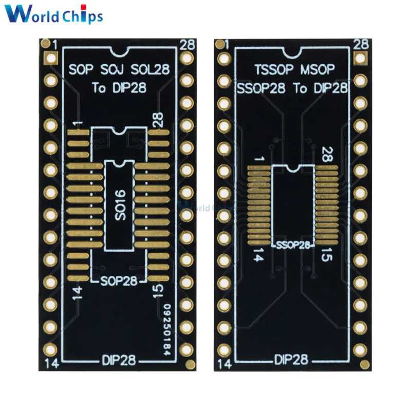 

5Pcs SOP16 SOP28 TO DIP16 DIP28 SSOP28 TO DIP28 Adapter PCB Conveter Board
