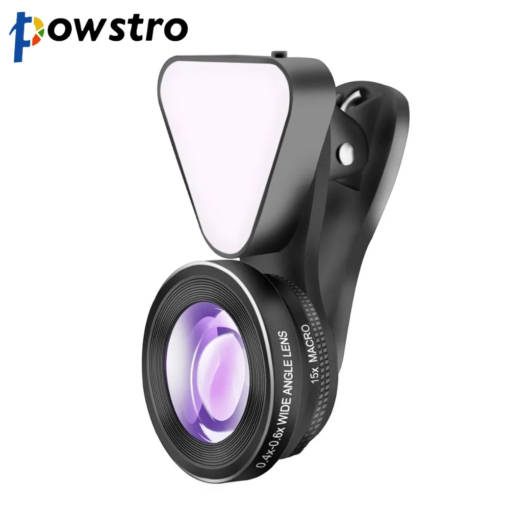 imágenes para 3 Funciones del Teléfono Autofoto Cámara Lente Gran Angular + LED Llenar luz + 15X Lente Macro Clip-en el Teléfono Celular para el iphone Android teléfono imágenes para 3 Funciones del Teléfono Autofoto Cámara Lente Gran Angular + LED Llenar luz + 15X Lente Macro Clip-en el Teléfono Celular para el iphone Android teléfono