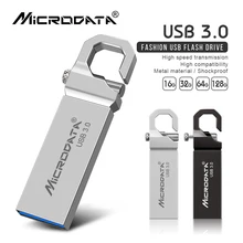USB 3,0 Металлический флеш-накопитель 32 Гб 64 Гб 128 ГБ брелок для ключей Водонепроницаемая usb ручка 16 Гб USB карта памяти Флэш-Диск высокоскоростной 3,0