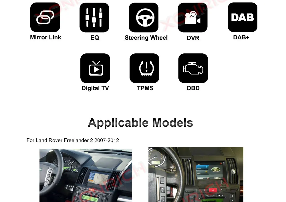 Clearance Android 8.1.0 HU Car Radio for Land Rover Freelander 2 2007-2012 GPS head units car multimedia Player car audio player headunit 9