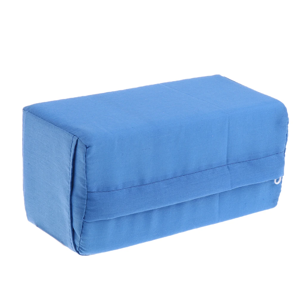 Soft Sponge Cotton Knee Pillow Leg Cushion Anti-Bedsore Ankle Foot Pad Blue/White