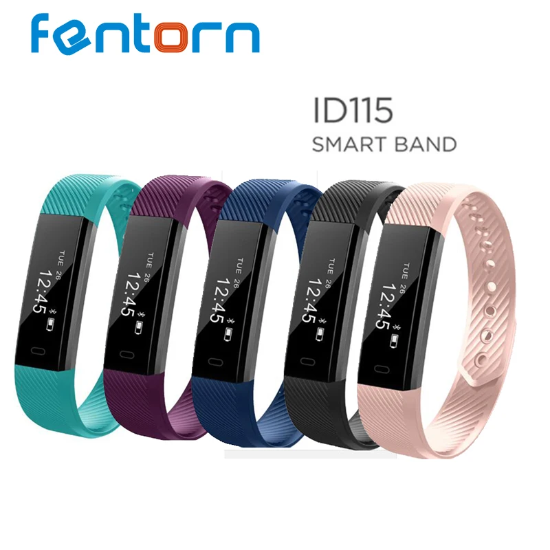 

Fentorn ID115 Sports Smart band call message reminder Steps calorie activities Fitness Tracker Wristband Bracelet for smartphone