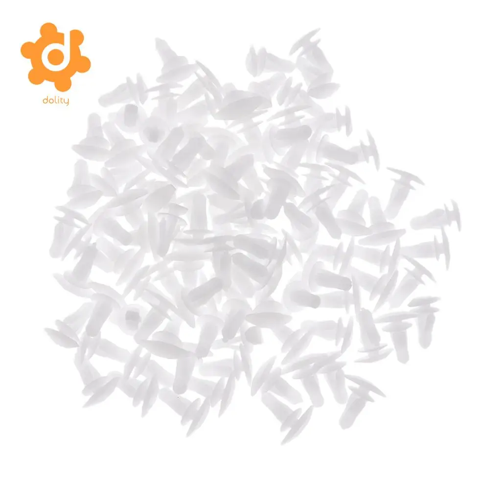 dolity 100 Pieces Car Door Sealing Strip Trim Panel Rivet Fastener 7.8mm Hole