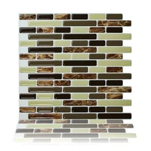 

Peel and Stick Tiles Kitchen Backsplash Tiles 3D Wall Stickers Waterproof Oilproof Kitchen Wall Stickers,10.5"x10",Pack of 6