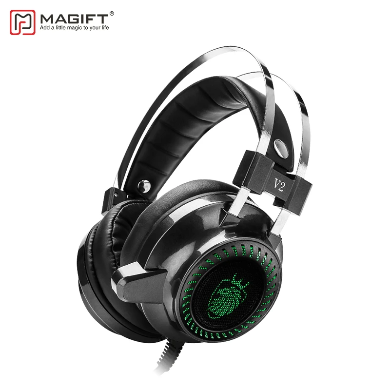 

MagiftV2 Professional Gaming Headset Virtual 7.1 Channel USB Stereo Headphone With Mic Voice Control For Computer Gamer
