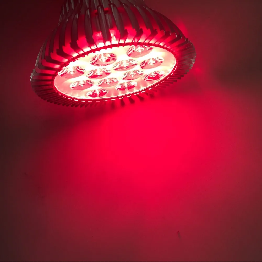 Полный спектр светодио дный завод лампа красный 660nm 630nm E27 36 Вт светодио дный растут огни для гидропоники Системы цветения выращивания